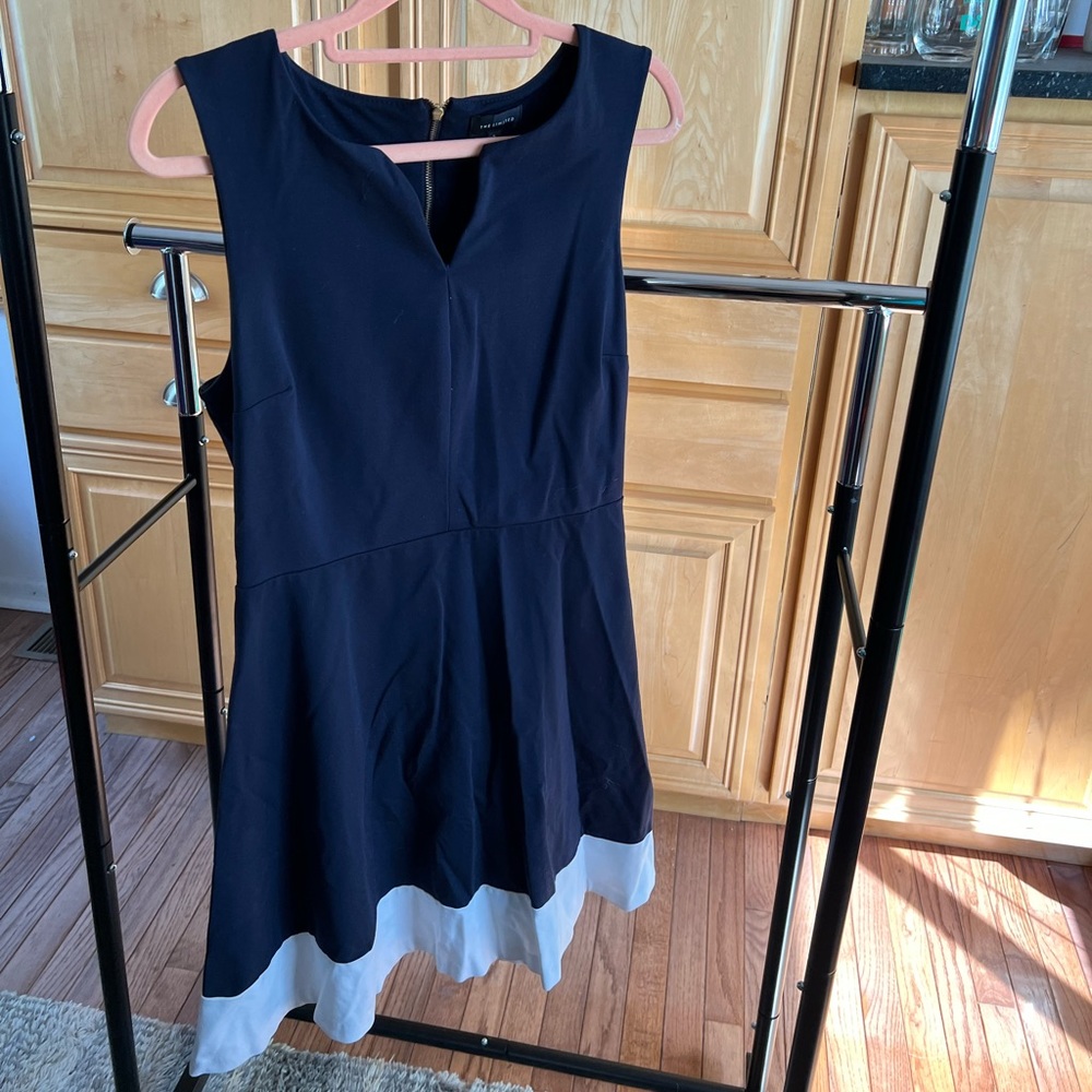 Navy A-Line dress